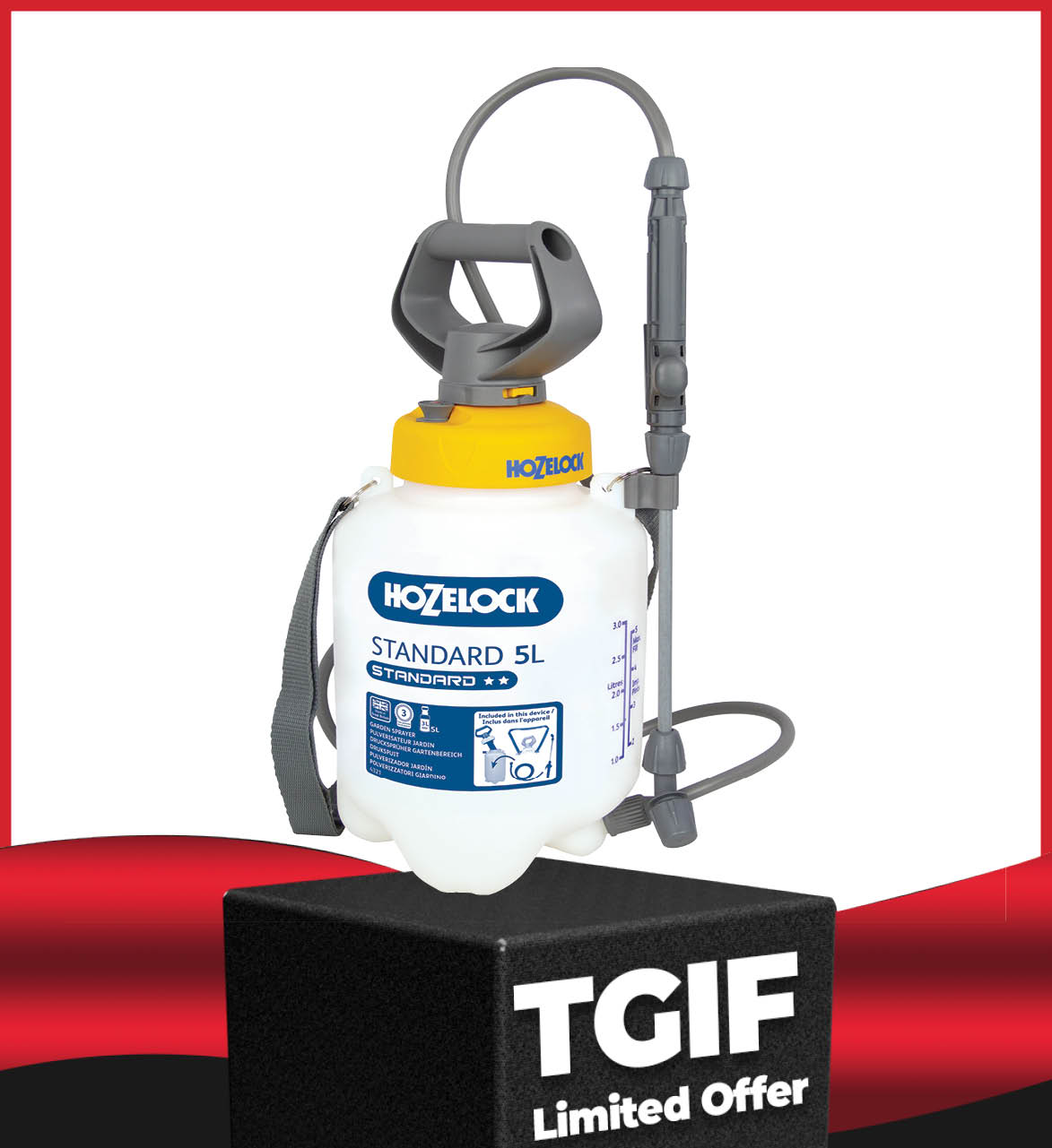 Hozelock 5L-10L Standard Pressure Sprayer